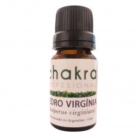 Aceite Esencial de Cedro Virgínia x 11ml | Chakra Profesional