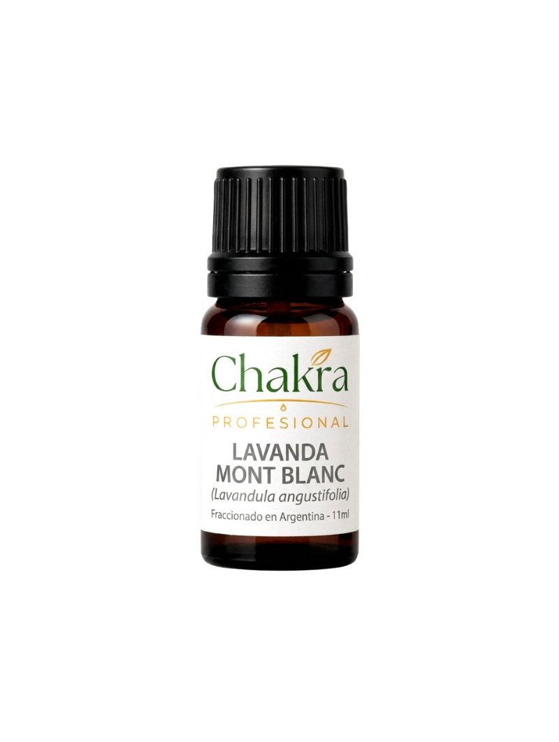 Aceite Esencial de Lavanda Mont Blanc 11ml - Grado terapéutico para aromaterapia profesional | Chakra Profesional