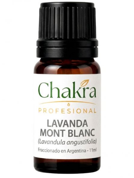 Aceite Esencial de Lavanda Mont Blanc 11ml - Grado terapéutico para aromaterapia profesional | Chakra Profesional
