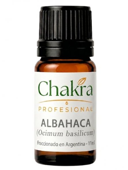 Aceite Esencial de Albahaca x 11ml | Chakra Profesional