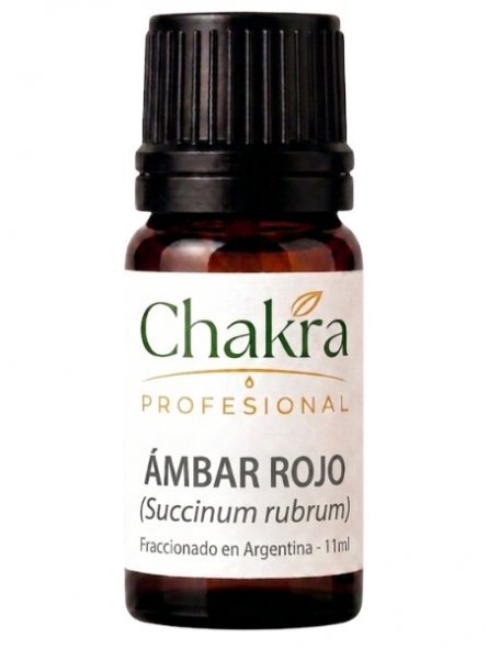 Aceite Esencial de Ámbar Rojo x 11ml | Chakra Profesional