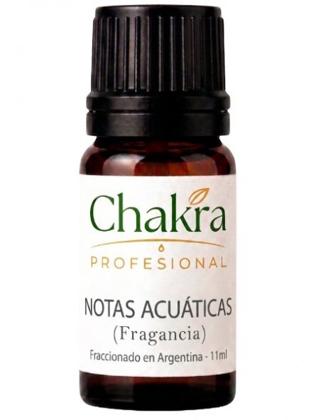 Aceite Fragancia de Notas Acuaticas x 11ml by Chakra Profesional