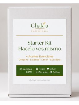 Starter Kit de Aromaterapia | 4 Aceites Esenciales + 50 Recetas