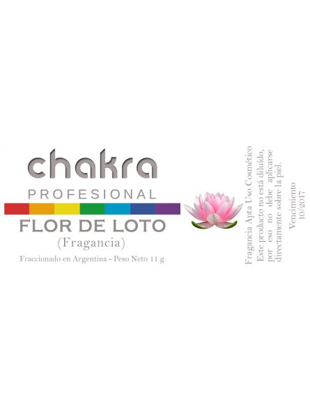 Aceite Fragancia de Flor de Loto x 11ml | Chakra Profesional