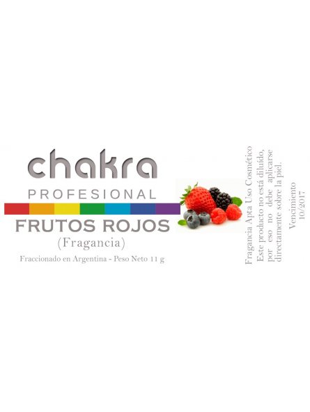 Aceite Fragancia de Frutos Rojos x 11ml | Chakra Profesional