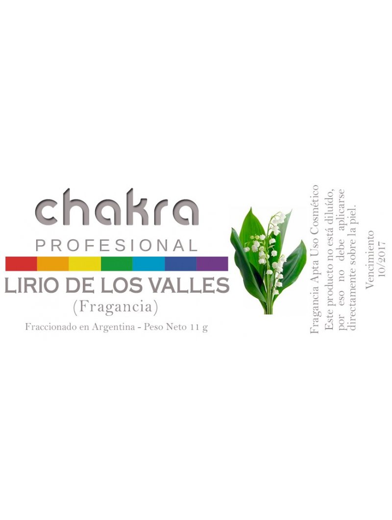 Aceite Fragancia de Lirio de los Valles x 11ml | Chakra Profesional