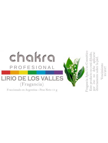 Aceite Fragancia de Lirio de los Valles x 11ml | Chakra Profesional