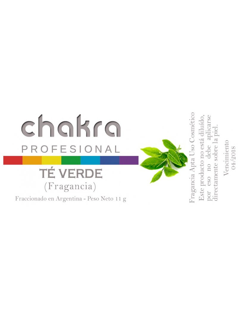Aceite Fragancia de Té Verde x 11ml | Chakra Profesional