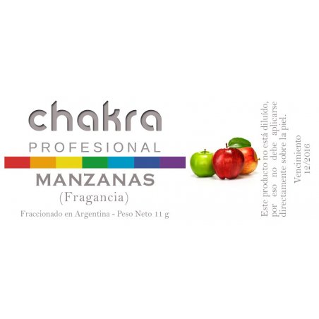 Aceite Fragancia de Manzana x 11ml | Chakra Profesional