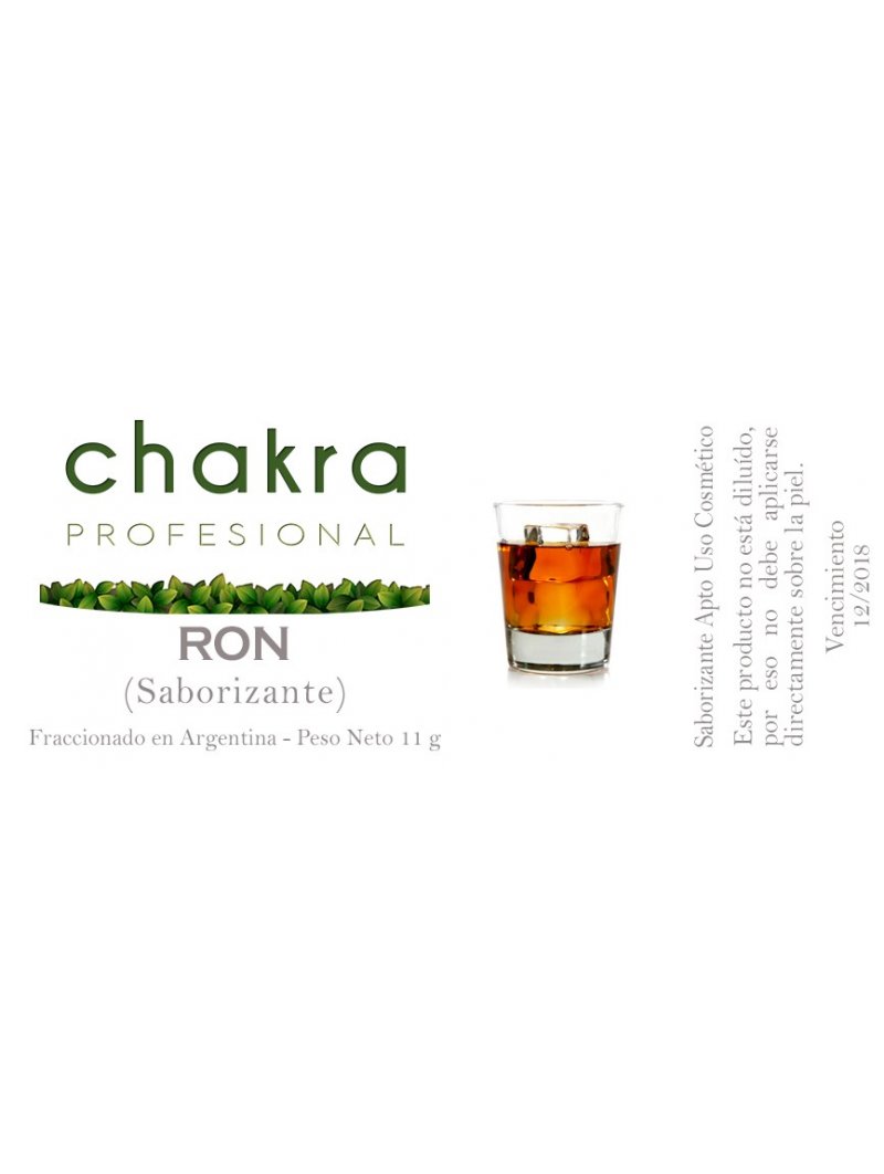 Aceite Semi Natural de Ron x 11ml | Chakra Profesional