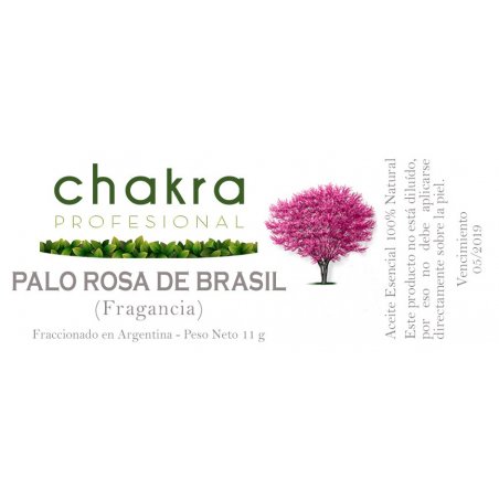Aceite Fragancia de Palo de Rosa de Brasil x 11ml | Chakra Profesional